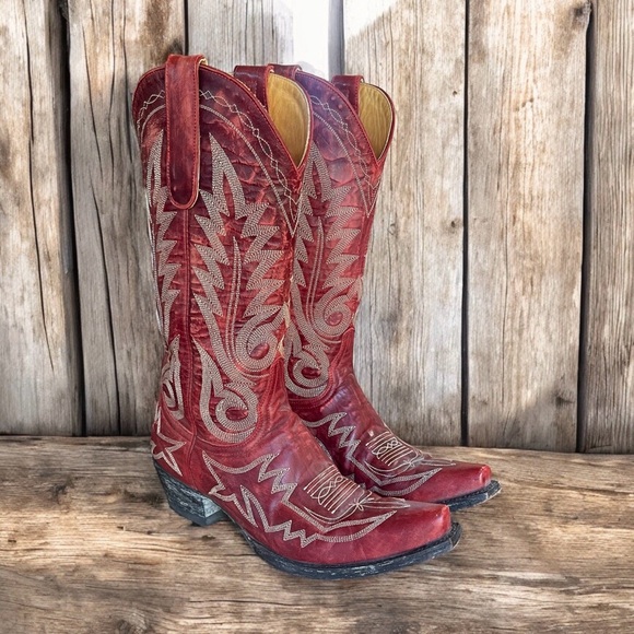 Old Gringo Women's Nevada Red Cowboy Cowgirl Boots Size 7.5 ~ Like New! - Picture 7 of 14